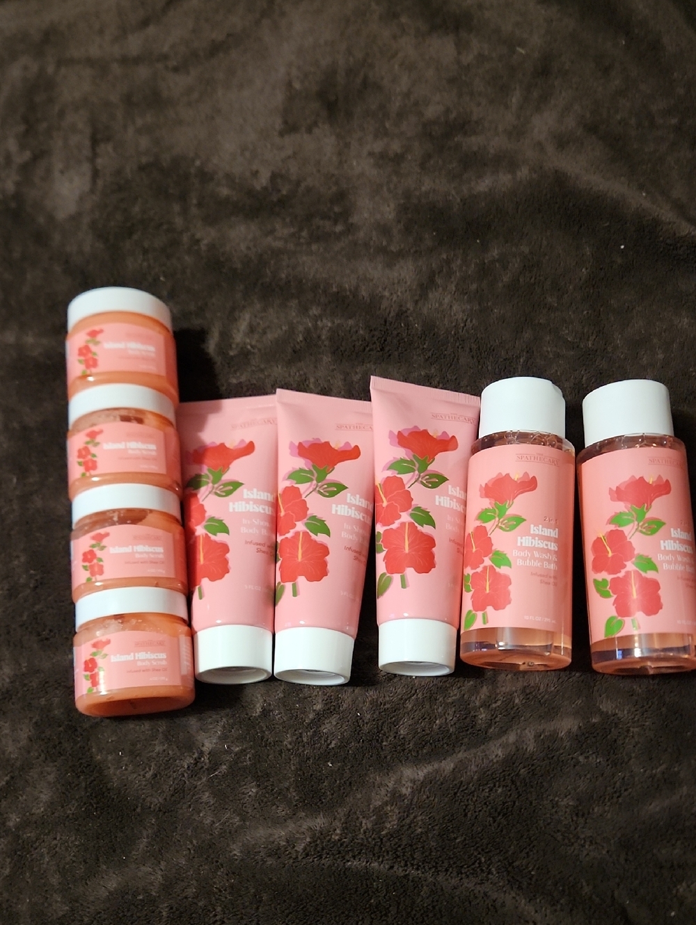 Spa the Care Island Hibiscus Pink Body Care Set